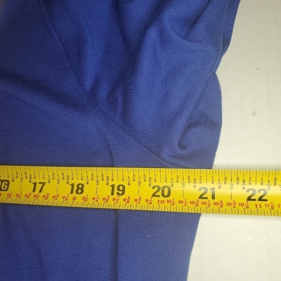 Talbots Scoop Neck Knit Top Cobalt Blue Size LP - Picture 8 of 10